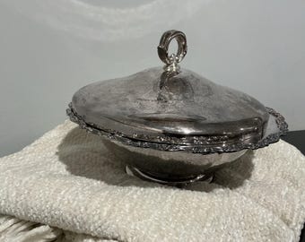 Vintage Wm A Rogers Silver Plated Casserole dish