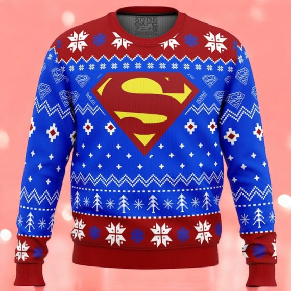 Superman Christmas Ugly Sweater