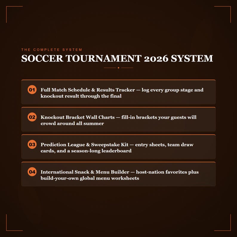 Voetbaltoernooi 2026 Watch Party Host-systeem (afdrukbaar pdf-bestand) afbeelding 5