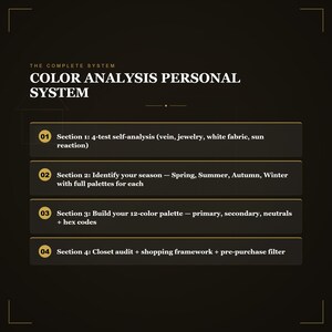 Color Analysis Personal Style Workbook Printable PDF Find Your Season Bundle image 5