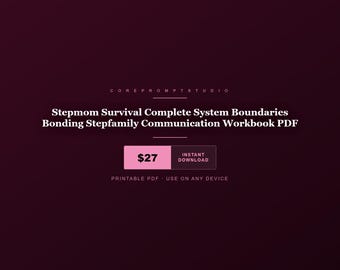 Sistema completo de supervivencia para madrastras: límites, vínculos y comunicación en la familia reconstituida (Libro de trabajo en PDF)