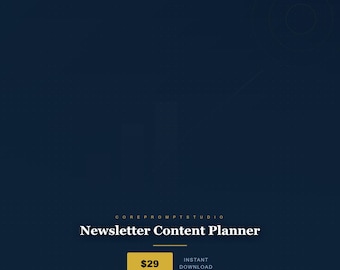 Planificador de contenido para boletines informativos / Calendario editorial, Cuaderno de trabajo de marketing por correo electrónico (PDF)