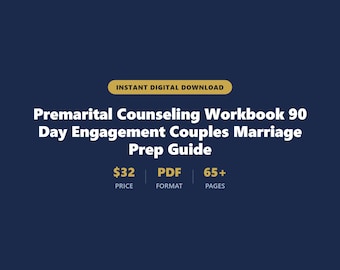 Premarital Counseling Workbook 90 Day Engagement Couples Marriage Prep Guide PDF
