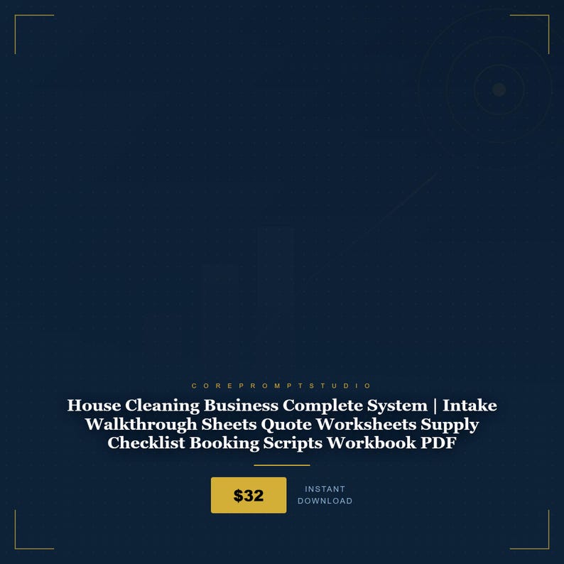 House Cleaning Business System | Intake Forms, Quote Worksheets, Booking Scripts (PDF) image 1
