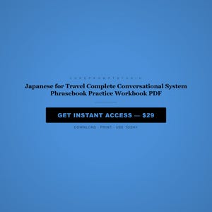 Confident Tourist Japan Trip Speaking Survival Pocket Guide Practice Workbook PDF image 8