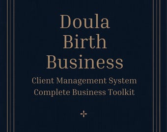 Doula Business Client Management System | Prenatal Birth Log Postpartum Tracker Income Planner PDF