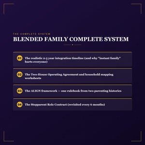 gemischte Familie Komplettes Harmony System Stepparent Co-Elternschaft Haushalts-Routinen Arbeitsbuch PDF Bild 5