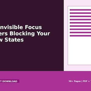 13 Invisible Focus Killers Guide | Eliminate Distractions, Restore Flow (Digital Download)
