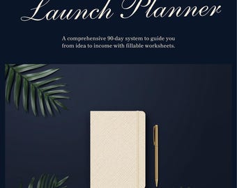 Side Hustle Launch Planner Income Tracker 90 Day Startup Guide Freelance Business Planner
