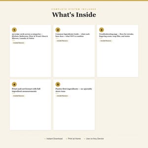 Eco Friendly Cleaning Recipe Card Pack Plant-Based DIY Solutions Printable PDF Set image 2