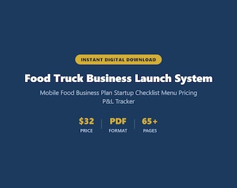 Food Truck Business Launch System | Mobile Food Plan Startup Checklist (PDF Download)