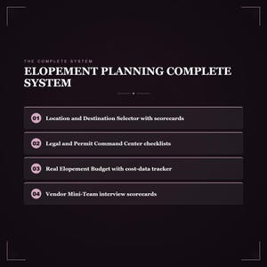 System planowania ślubu w plenerze | Lista kontrolna mikroślubu, budżet, przysięga (plik PDF do druku) zdjęcie 5