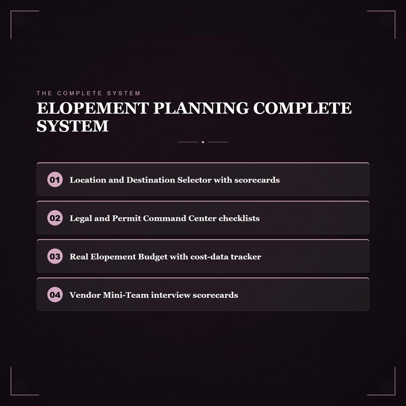System planowania ślubu w plenerze | Lista kontrolna mikroślubu, budżet, przysięga (plik PDF do druku) zdjęcie 5