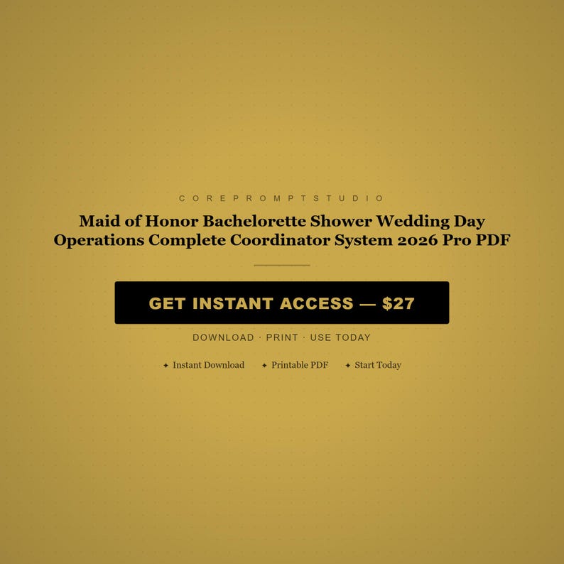 Bridal Squad Tri Event Project Captain Workbook Triple Coordinator Bundle 2026 PDF image 8