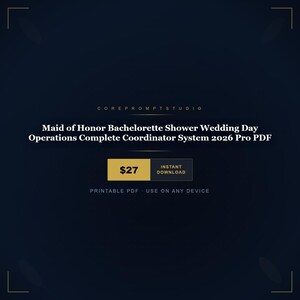 Bridal Squad Tri Event Project Captain Workbook Triple Coordinator Bundle 2026 PDF image 1
