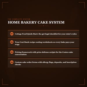 Home Bakery Order Form, Pricing Kit, Recipe Costing Worksheets (PDF Printable) image 5