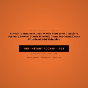 Voetbaltoernooi 2026 Watch Party Host-systeem (afdrukbaar pdf-bestand) afbeelding 8