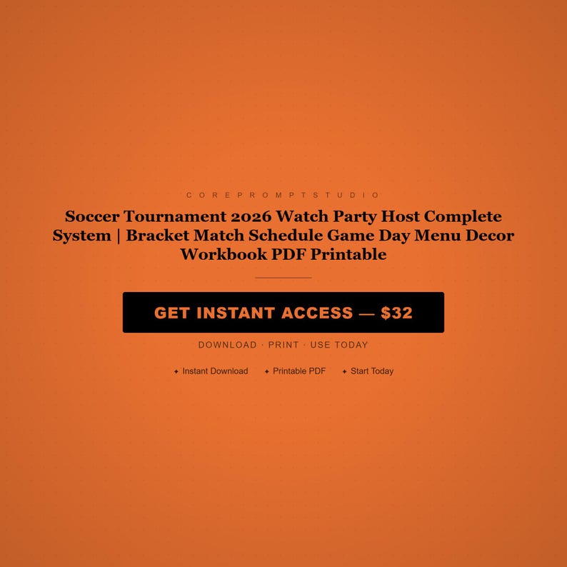 Voetbaltoernooi 2026 Watch Party Host-systeem (afdrukbaar pdf-bestand) afbeelding 8