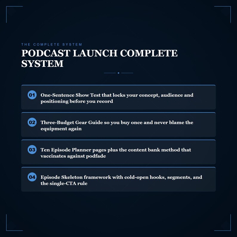 Sistema de lanzamiento de podcasts / Cuaderno de trabajo, planificador, lista de verificación (descarga digital) imagen 5