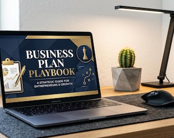 Business Plan Playbook Workbook | Startup Strategy Guide (Digital Download)