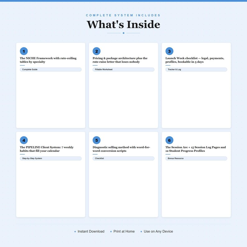 Nachhilfe Business-Startup-System | Nachhilfeplan, Fortschritt Tracker (PDF Download) Bild 2