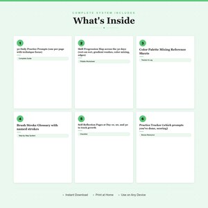 Cuaderno de ejercicios para practicar la pintura a la acuarela (30 días) - PDF imprimible imagen 2