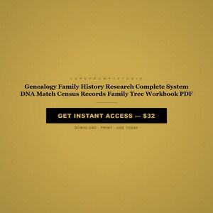 Sistema completo de investigación genealógica e historia familiar: coincidencia de ADN, registros censales, libro de trabajo del árbol genealógico en formato PDF. imagen 8