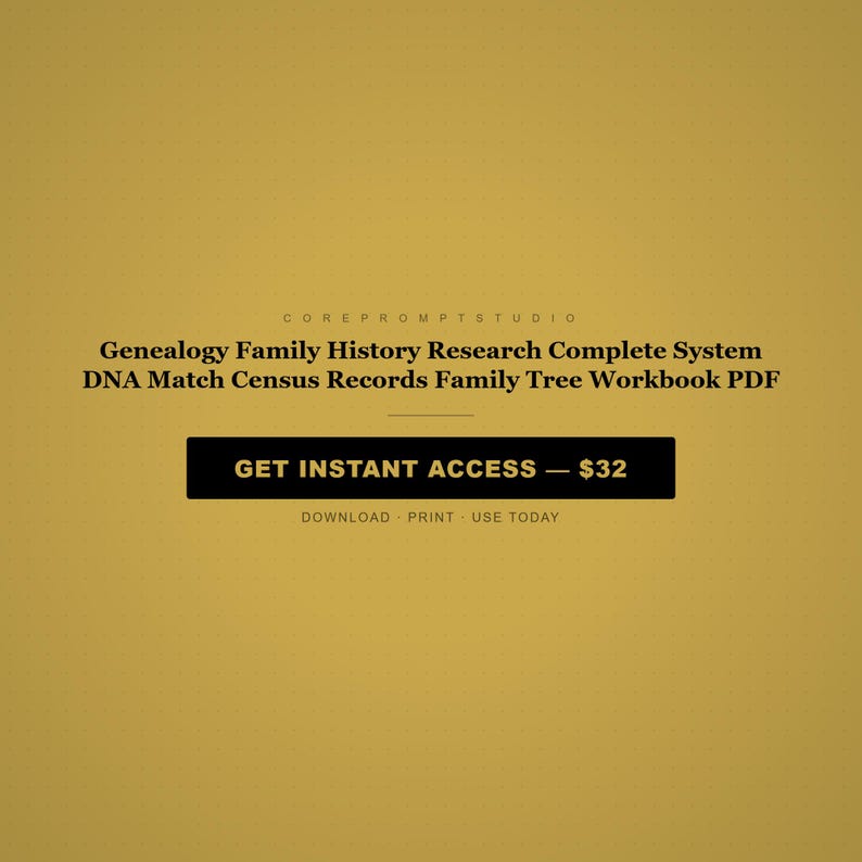 Sistema completo de investigación genealógica e historia familiar: coincidencia de ADN, registros censales, libro de trabajo del árbol genealógico en formato PDF. imagen 8