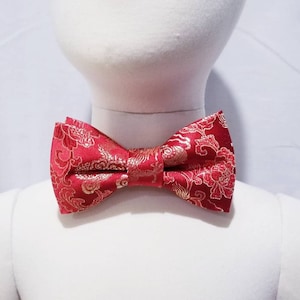 Custom Chinese Dragon Brocade Bowtie