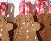 Super mixed pack of Gingerbread people x 9 holiday/Christmas decorations