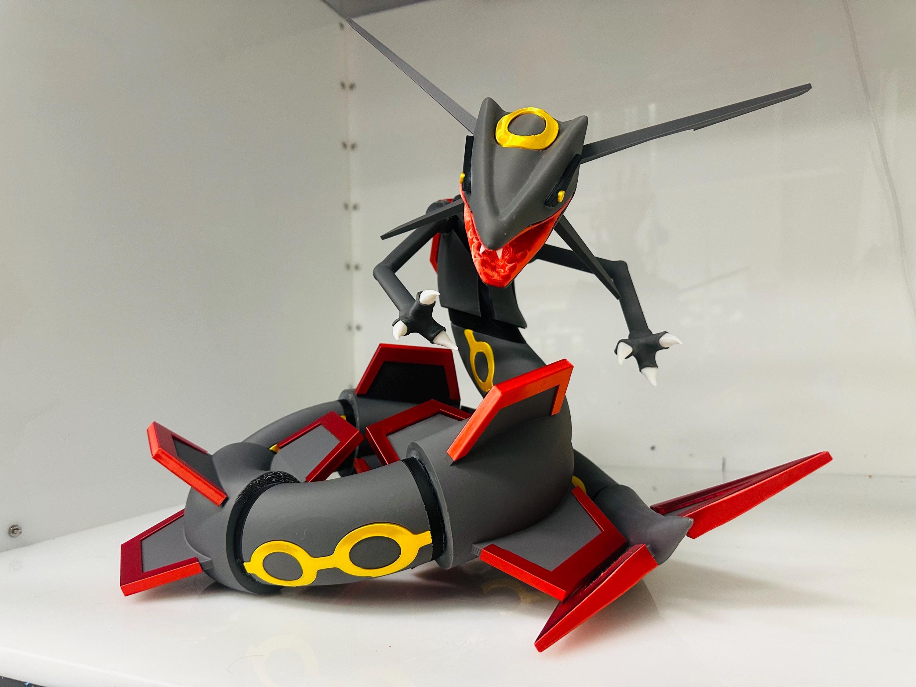 Peluche Gigante Pokémon Center Shiny Rayquaza Nero 75cm (29,5 Pollici) Nuovo Con Etichette