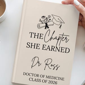 Personalized Doctor of Medicine Graduation Journal MD Graduate Gift for Medical School Graduate Future Physician Residency Gift Notebook