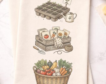 Cosecha de jardín PNG / Estilo campestre y pasatiempos de abuela Diseño digital para amantes de la jardinería