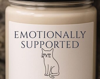 Funny Cat Candle  Judgy Cat Gift  Sarcastic Cat Lover Candle Pet Humor Gift