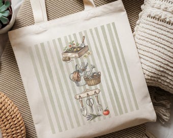 Jardinería PNG Herramientas de jardín vintage PNG Diseño de bolso de jardín estilo cottagecore Sublimación de jardinería PNG Imágenes prediseñadas de jardín floral