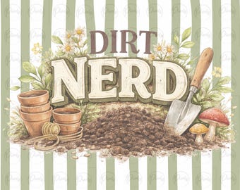 PNG de amante de la tierra / Regalo vintage para amantes de la jardinería PNG divertido para amantes de las plantas Archivo de sublimación con bono PNG gratuito