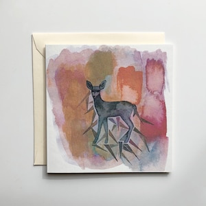 Mini Card Cervo nella foschia