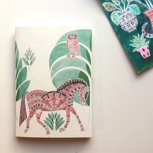 A6 Notebook - Horse and Owl