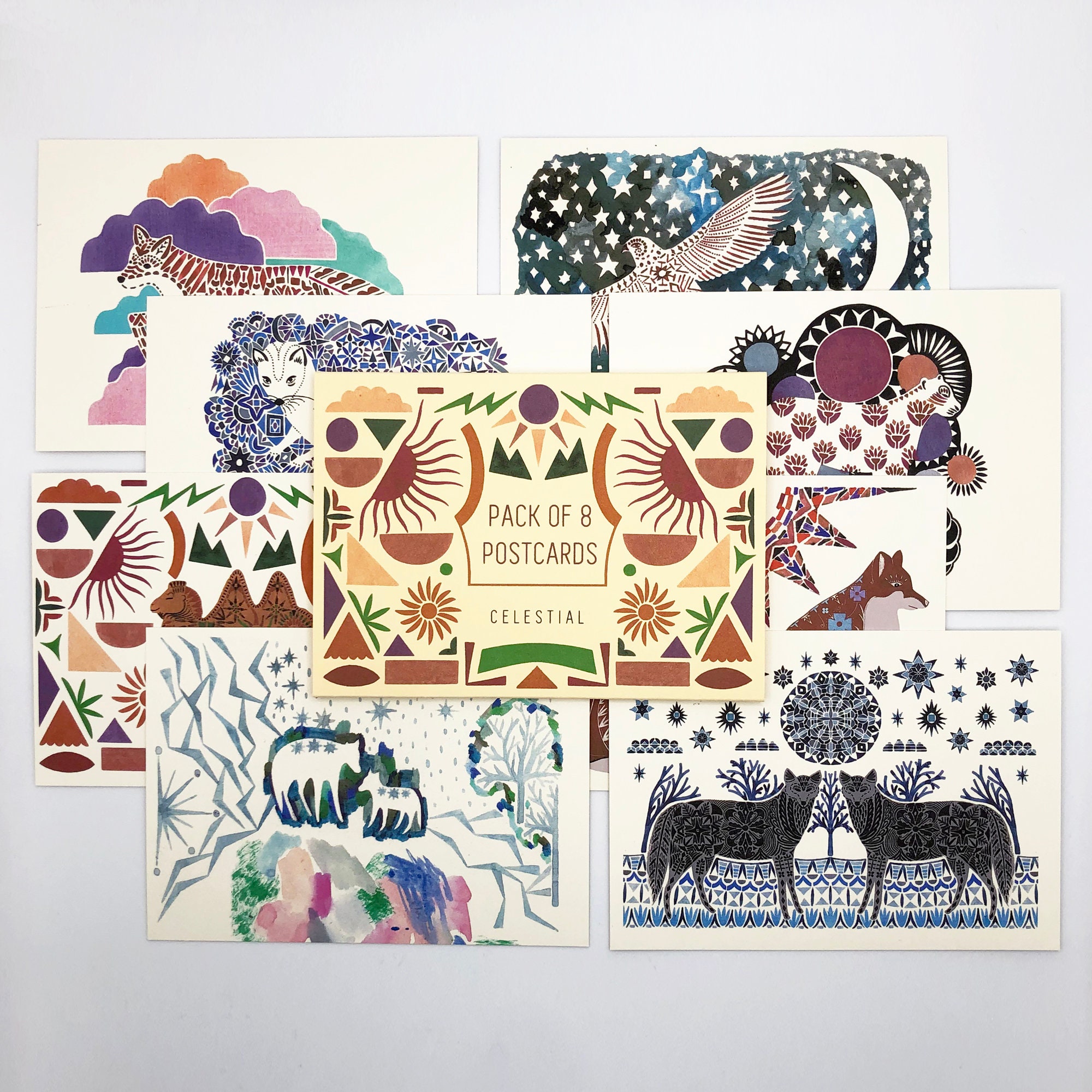 Pack of 8 Postcards - Celestial
