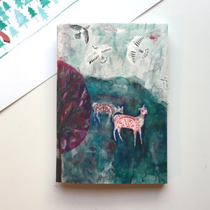 A6 Notebook - Field of Deer