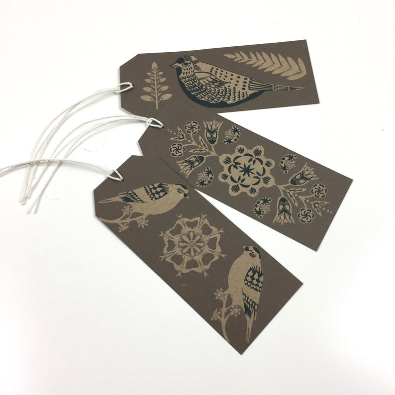 Eudaimonia Bird Gift Tags image 1