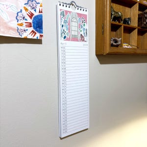 2026 Narrow Wall Calendar