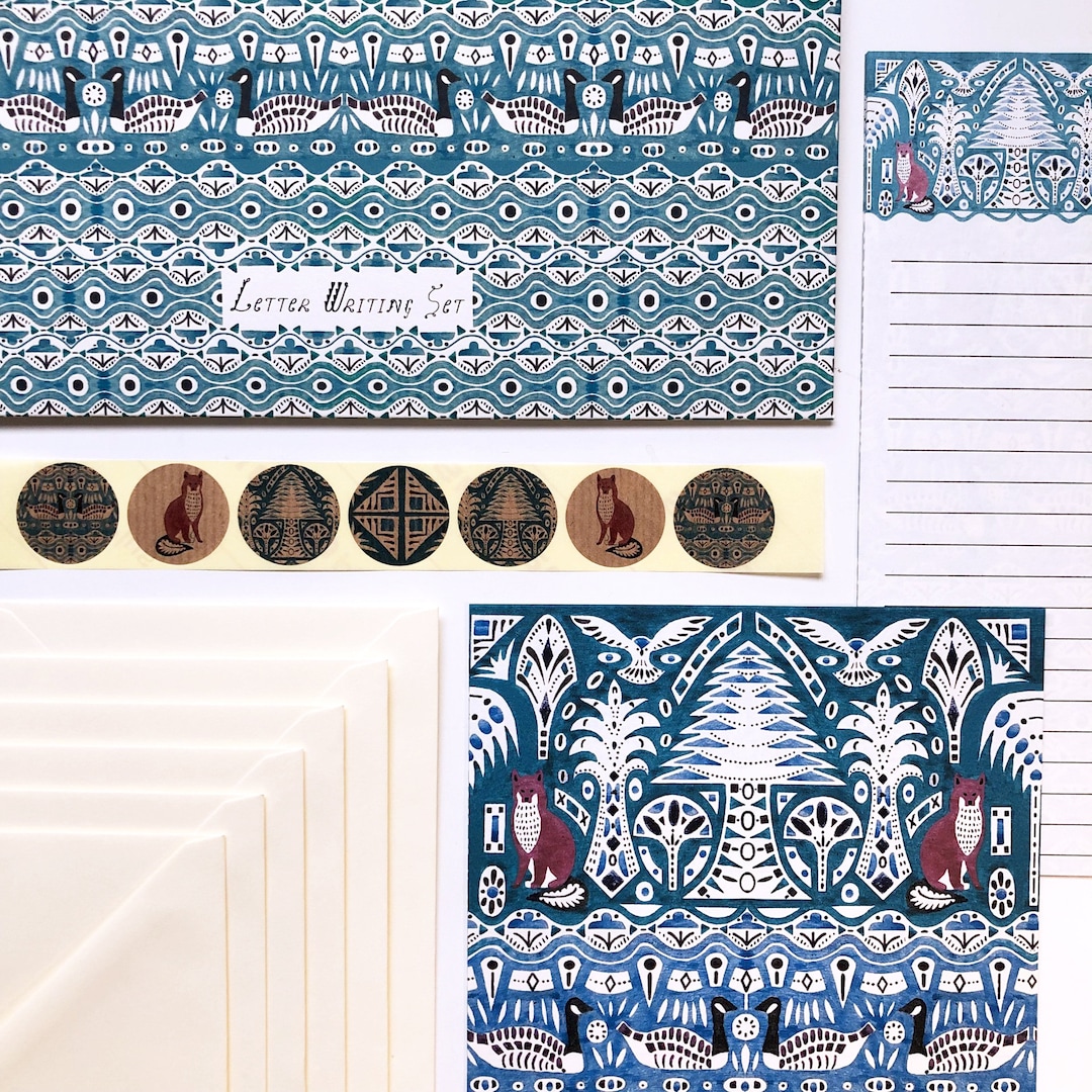 Letter Writing Set - Owl Fox Goose - Etsy