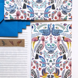 Set d'écriture de lettres - Oiseaux rares