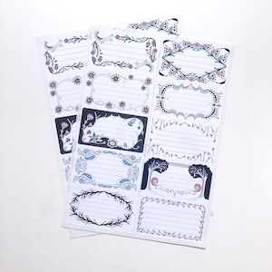 Flora & Fauna Adressaufkleber-Set mit 20 Stück