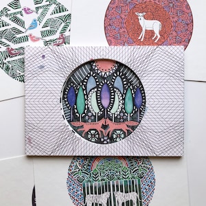 Cartes d’art de conception circulaire