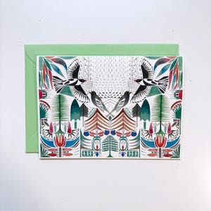 Cartão de felicitações - Blackbirds Greenwood