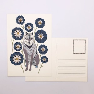Pack of 8 Postcards Animals & Flowers image 3