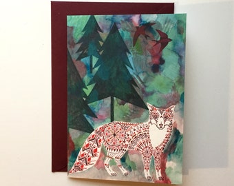 Fox in the Forest Card