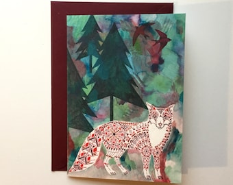 Fox in the Forest Card